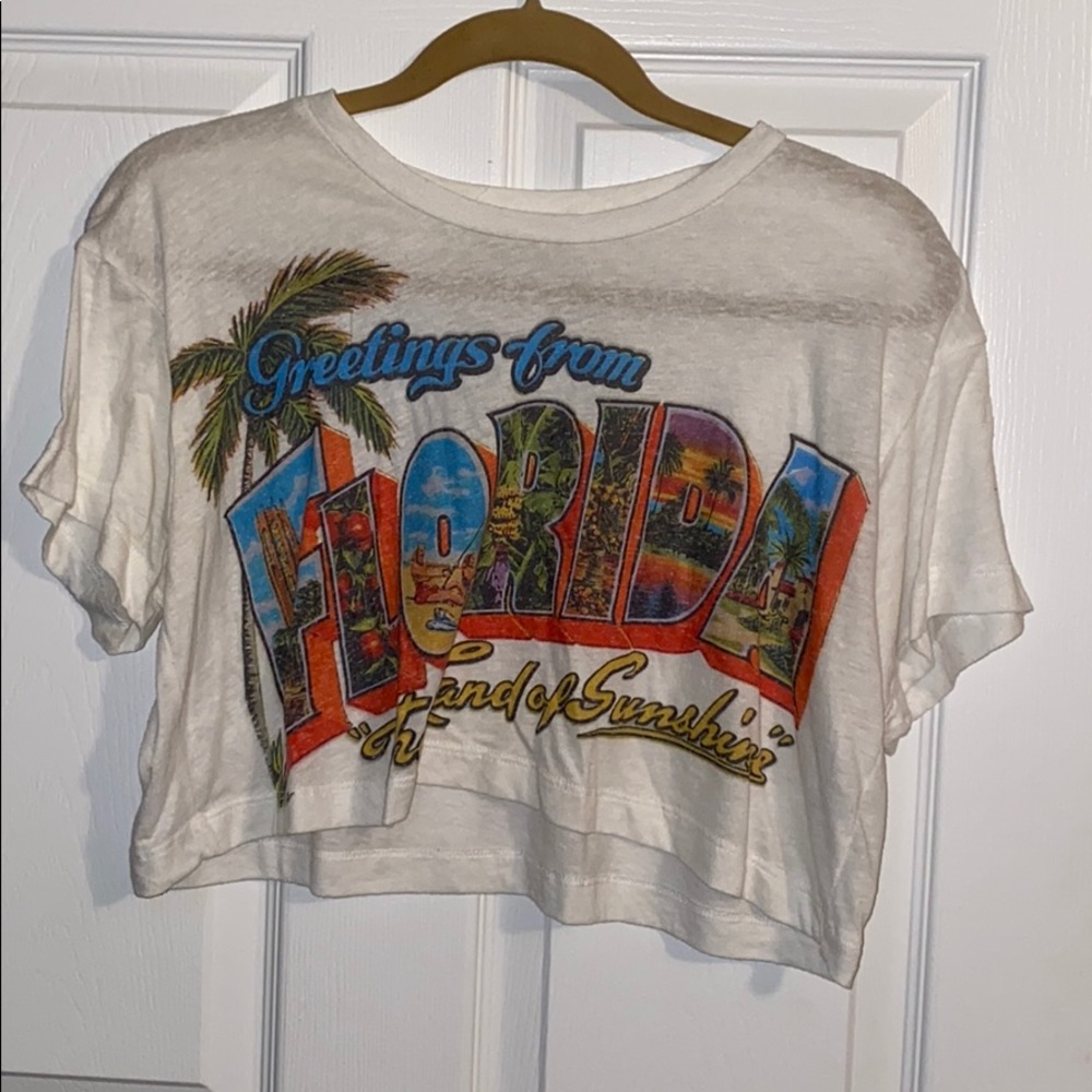 Greetings from Florida crop top T-shirt